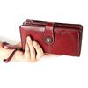 Vintage RFID Retro Genuine Leather Women's Long Clutch Wallet