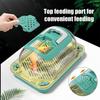 Clear Terrarium Box Breathable Portable Reptile Breeder Boxes Wear-Resistant Chameleons Keeper with Handle for Gecko Bearded