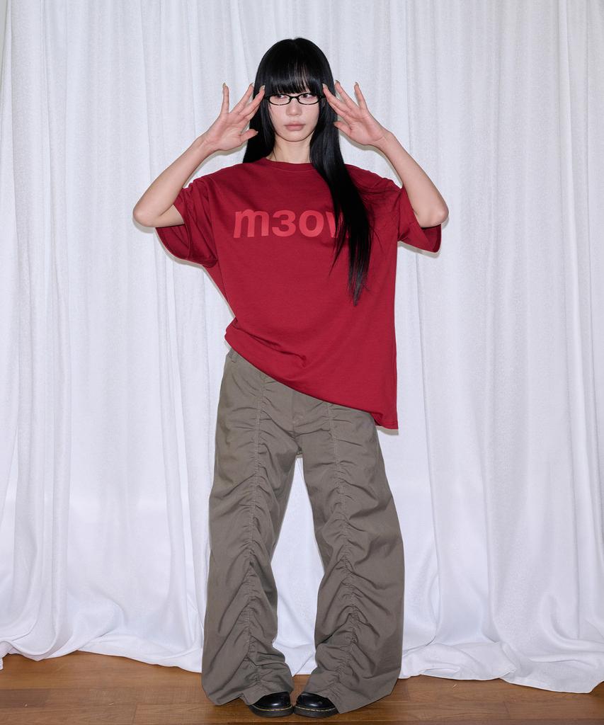 Isjabaibeu Lace Layered Wide Pants - Khaki