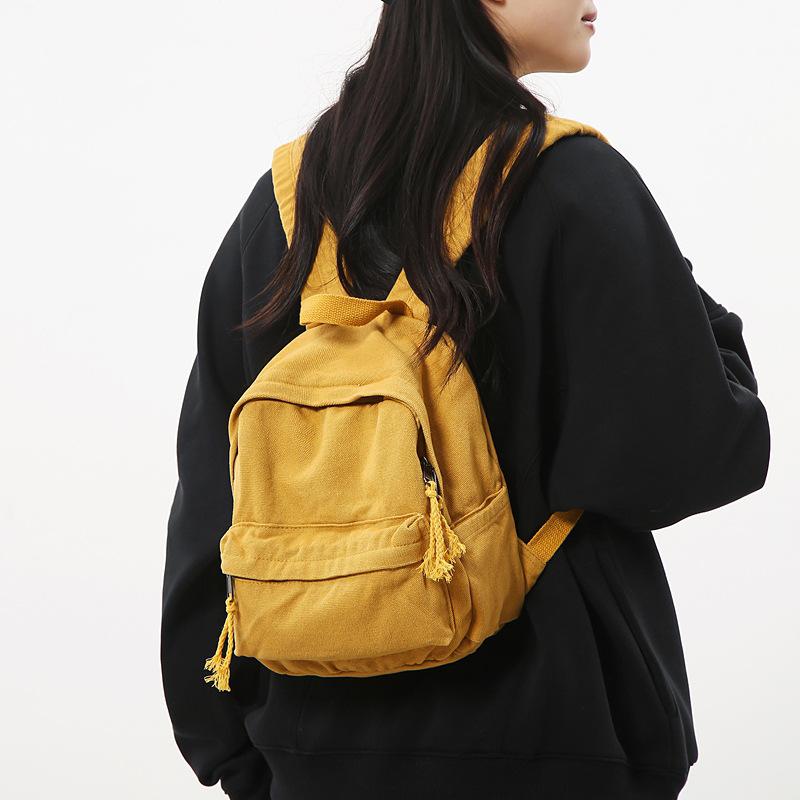 Casual Versatile Backpack for Women Canvas Diagonal Shoulder Bag Kawaii Backpack Back To School Bag Class Bags for Girl Mochila