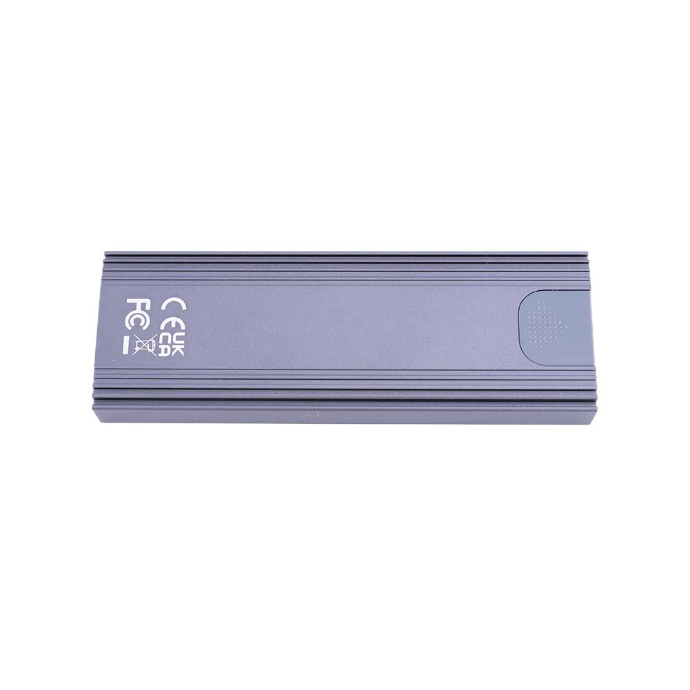 M.2 NVME SATA Dual Protocol SSD Enclosure Adapter Tool-Free M.2 SSD Case Solid State Drive Enclosure for NVME PCIE NGFF SATA SSD