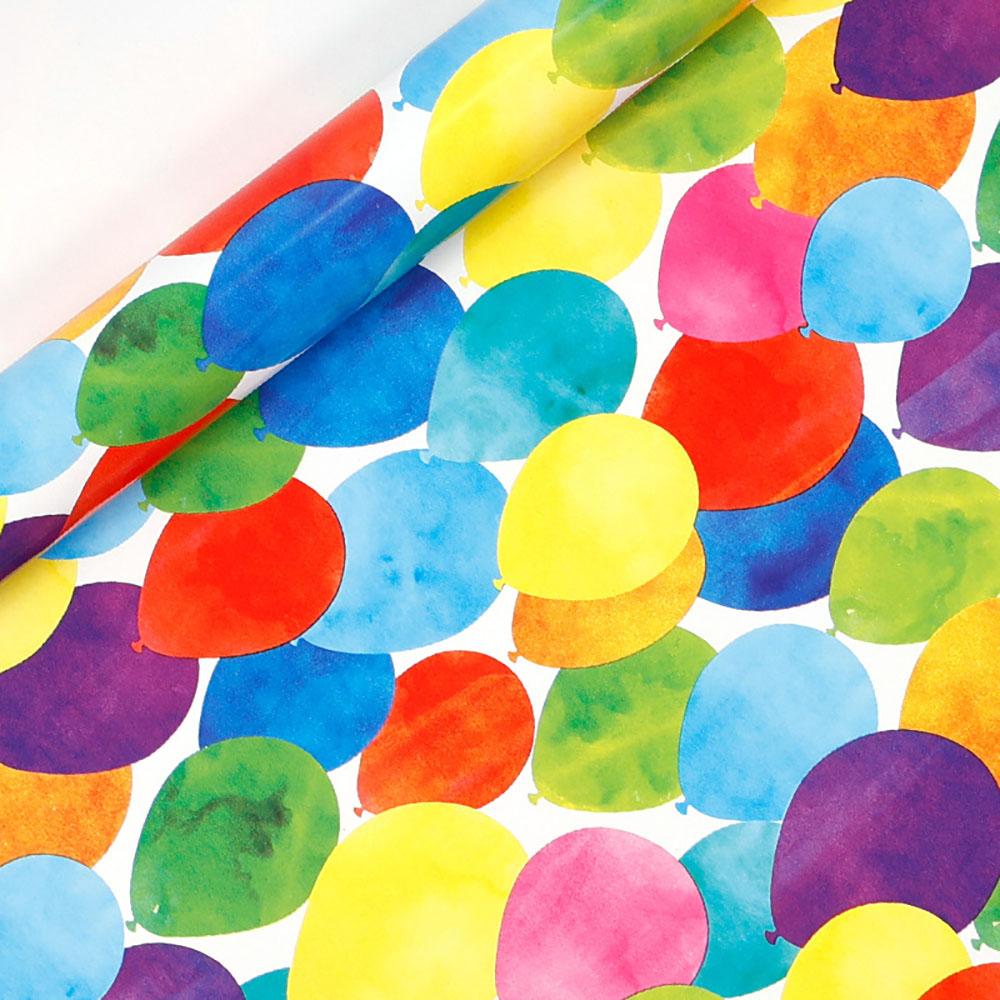 43x00cm Gift Wrapping Paper Colorful Happy Birthday Balloon Dinosaur Gift Packaging Wedding Birthday Party DIY Craft Paper