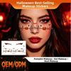Pumpkin Halloween Face Temporary Tattoo Waterproof Body Art Scar Stickers  Kids Adult Make Up