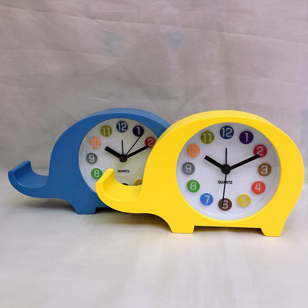 Korean Cute and Creative Elephant Animal Shape Small Alarm Clock Daily Necessities