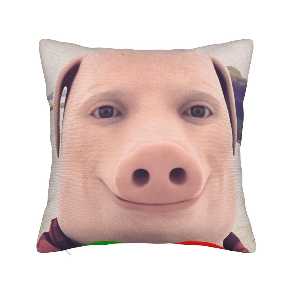 John Pork Is Calling Pillow Cover Square Pillow Case Cushion Cover Novelty Graphic Pillowcases For Sofa Home Decorative