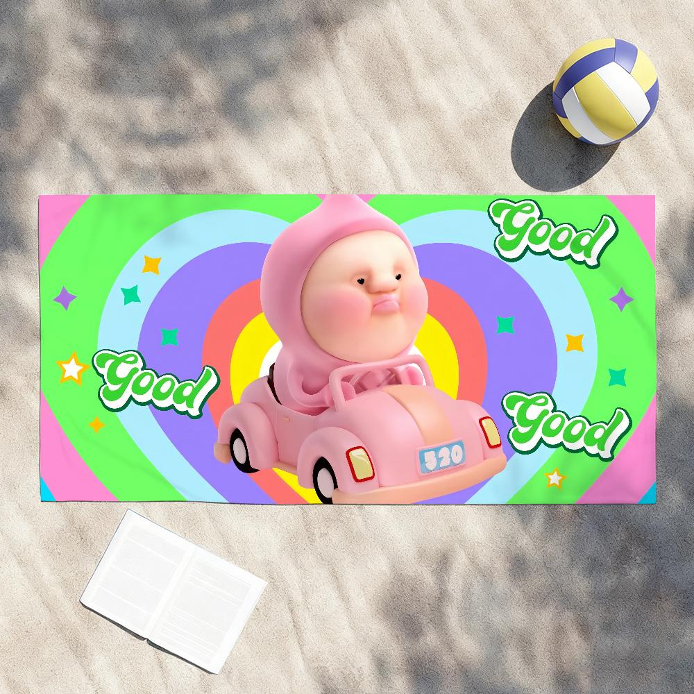 

Cute Cartoon K-Kobito-S Towel Shower Sauna Travel Spa Quick Dry Gym Accessories Soft Large Beach Towels W40*H60(CM)