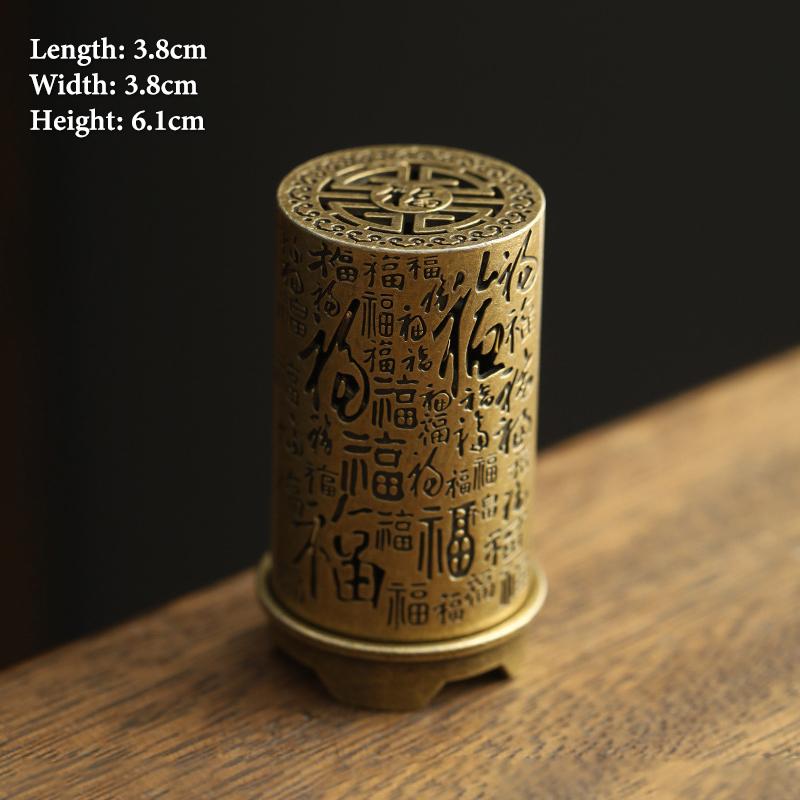 

Винтажная сплавная подставка для благовоний, держатель для палочек, трехножная, полая, мини-цензор для сандалового дерева, подставка для благовоний, украшение для дома A4