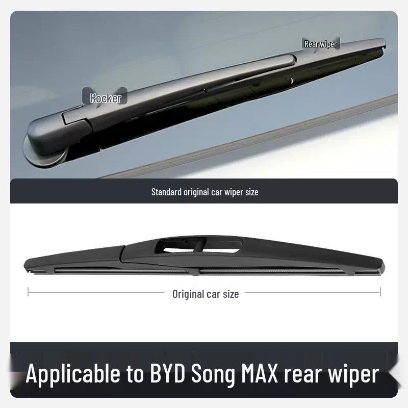 BYD Song MAX Frameless Silent Wiper Blades: Car-Specific Rubber Strips & Accessories Set