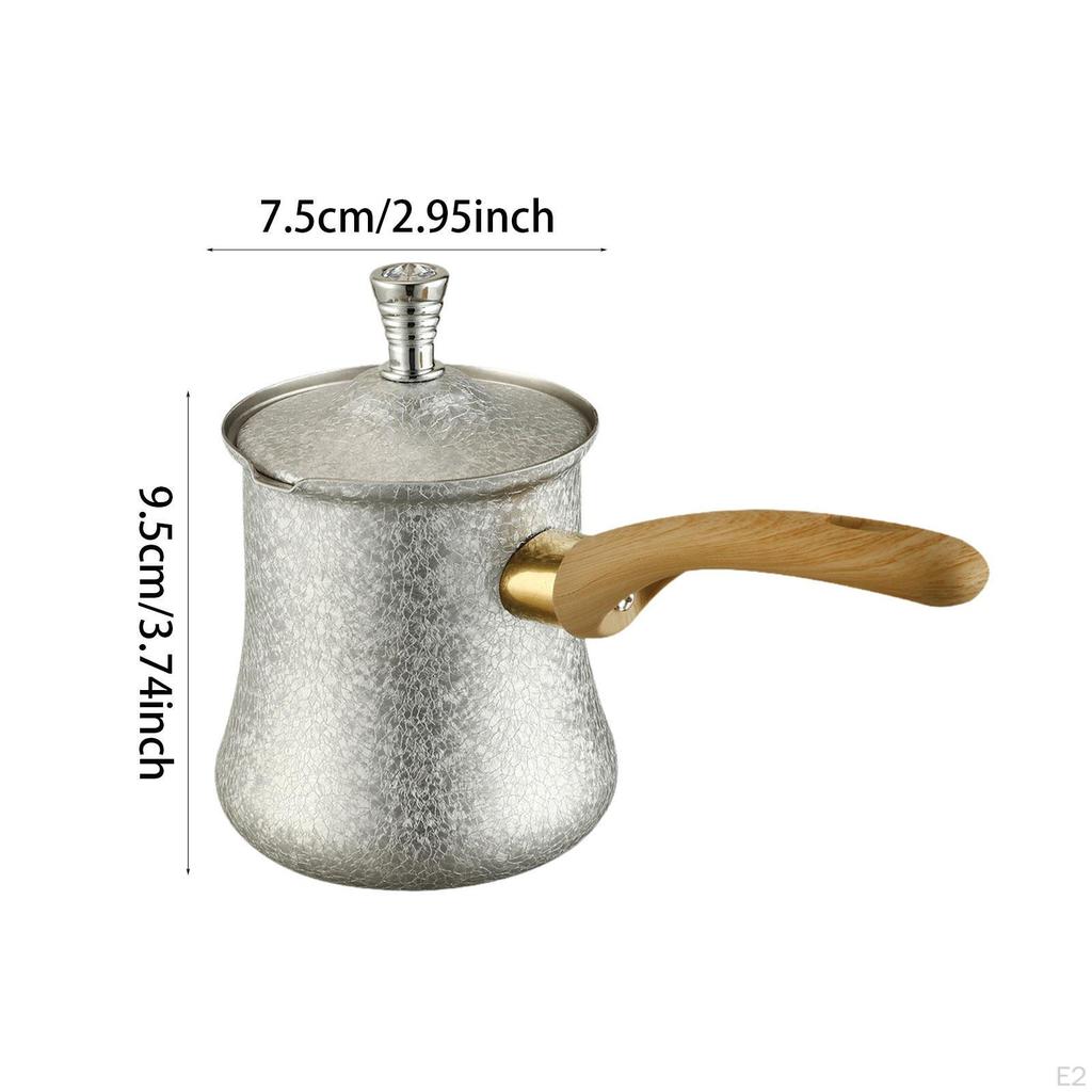 Coffee Pot Butter Milk Warmer Jug Easy to Clean Gift for Induction Cookers Chocolate Melting
