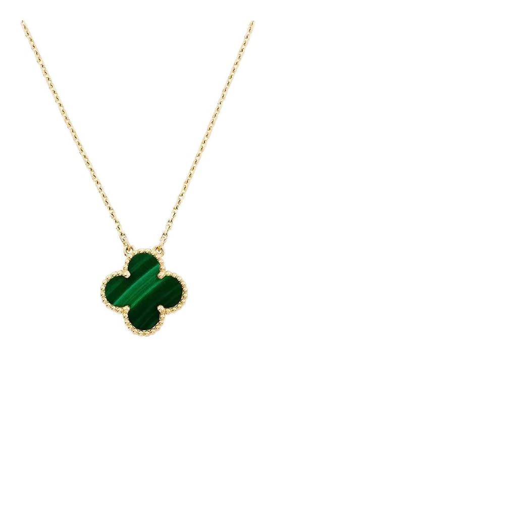 15MM Titanium Steel Four-Leaf Clover Necklace - Non-Fading, Fresh Forest Style