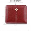 Baellerry Women's Short Wallet Zipper Card Holder Vintage Purse Simple Billfold Fashion Coin Purse