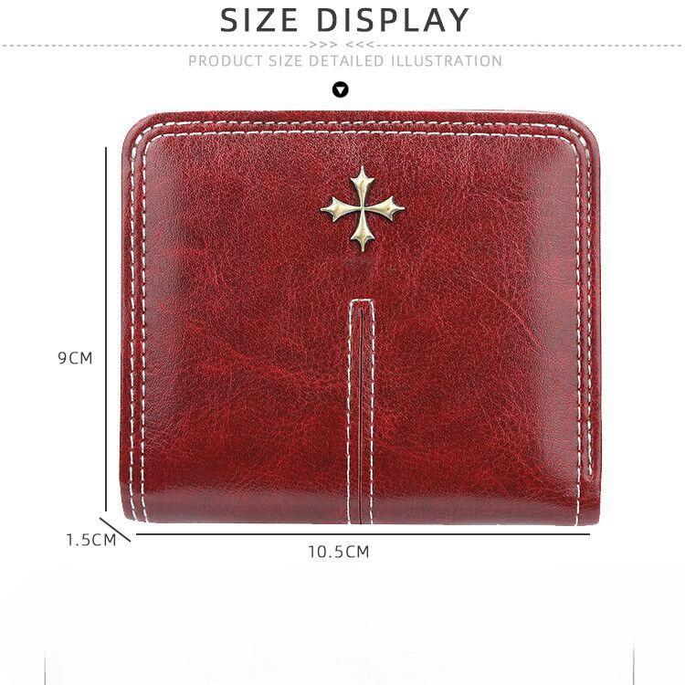 Baellerry Women's Short Wallet Zipper Card Holder Vintage Purse Simple Billfold Fashion Coin Purse