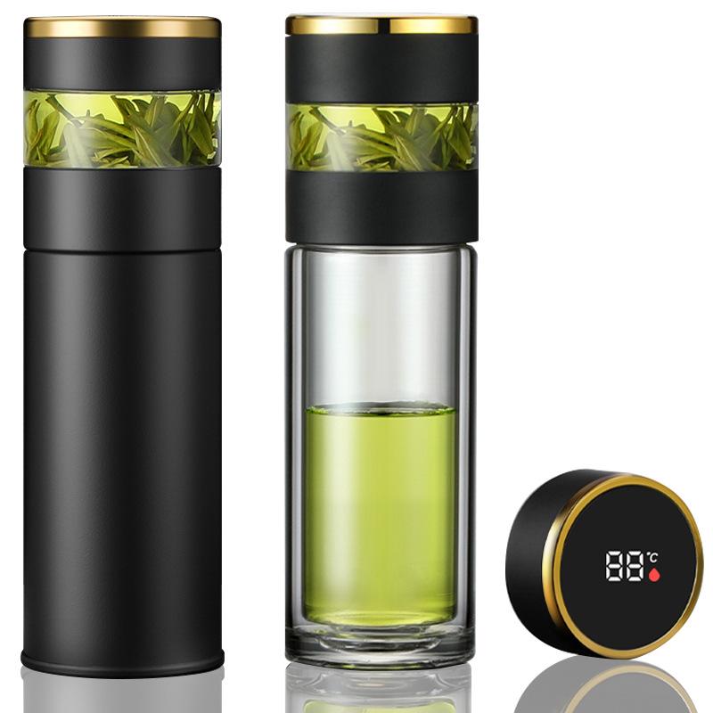 316 Stainless Steel Smart Insulated Cup with Tea Infuser – Premium Vacuum Water Bottle for Office & Business Gifts