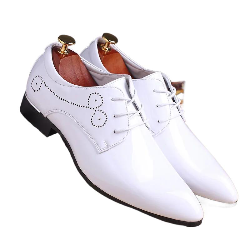 Fashion Leather Shoes For Man Genuine Leather Big Size Shoes High Quality Designer Formal Platform Casual Shoes Fashion Business