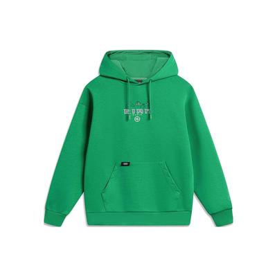 Li Ning Sports Lifestyle Series Daqian World Collaboration Pullover Hoodie Unisex Hoodies Fresh-Green AWDTE21-2
