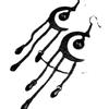Alternative Bohemia Black Moon Solar System Water Droplet Tassel Dangle Earrings for Women Gothic Hallowmas Party Jewelry Gifts