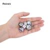 7 Pcs White Colorful Standard Metal Dice Solid Metal Polyhedral Dice Set Suitable for Role-Playing RPG  Board Game Card Game
