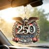 Decorative Acrylic Car Hanging Charm 250th Anniversary Pendant for Vehicle, Home & Office Multifunctional Gift