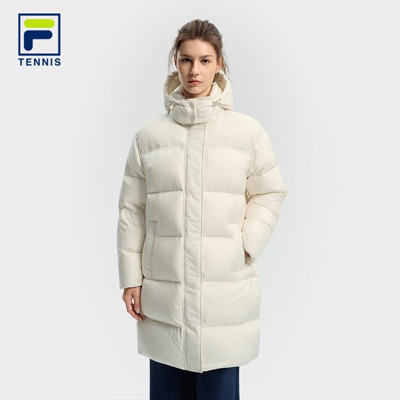 FILA Tennis Down Jacket Women's Heron White A11W543907FWT