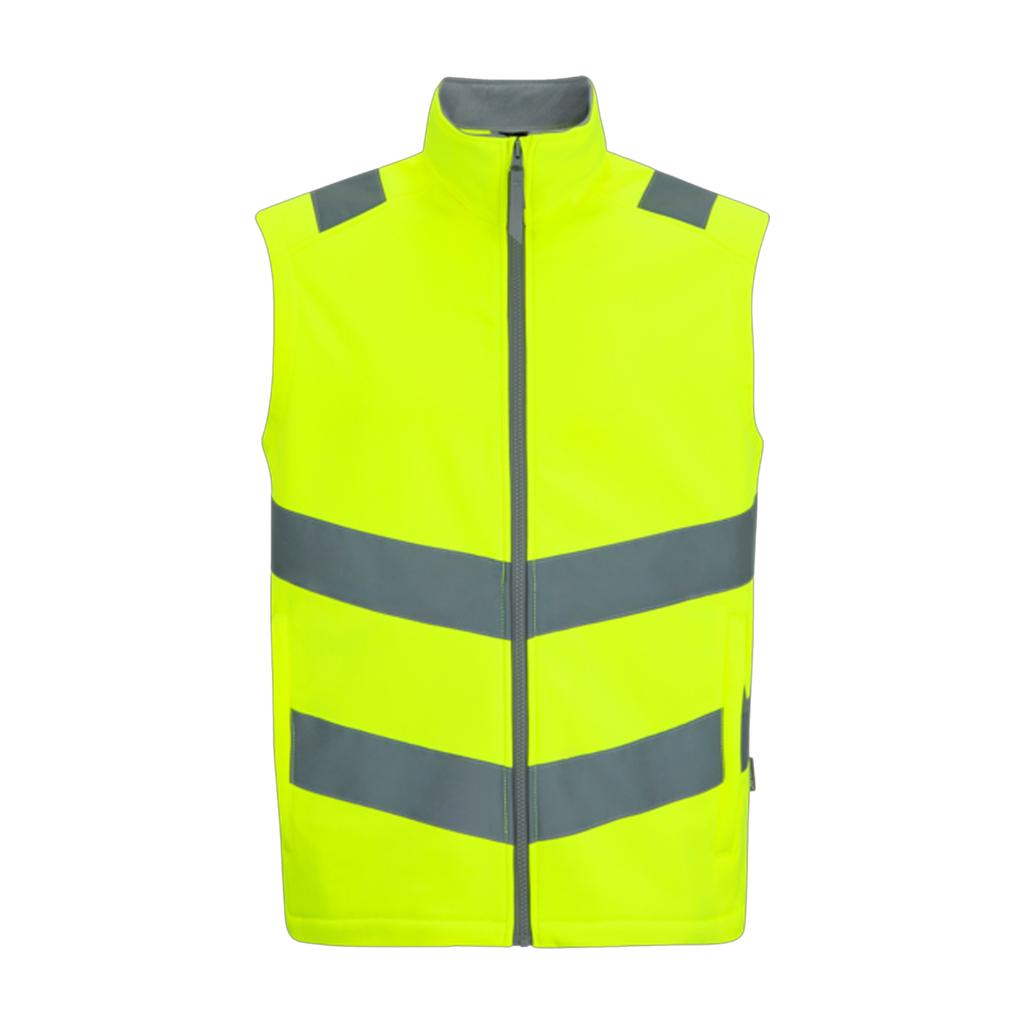 Regatta Mens Pro Contract Ablaze Soft Full Zip Hi-Vis Vest