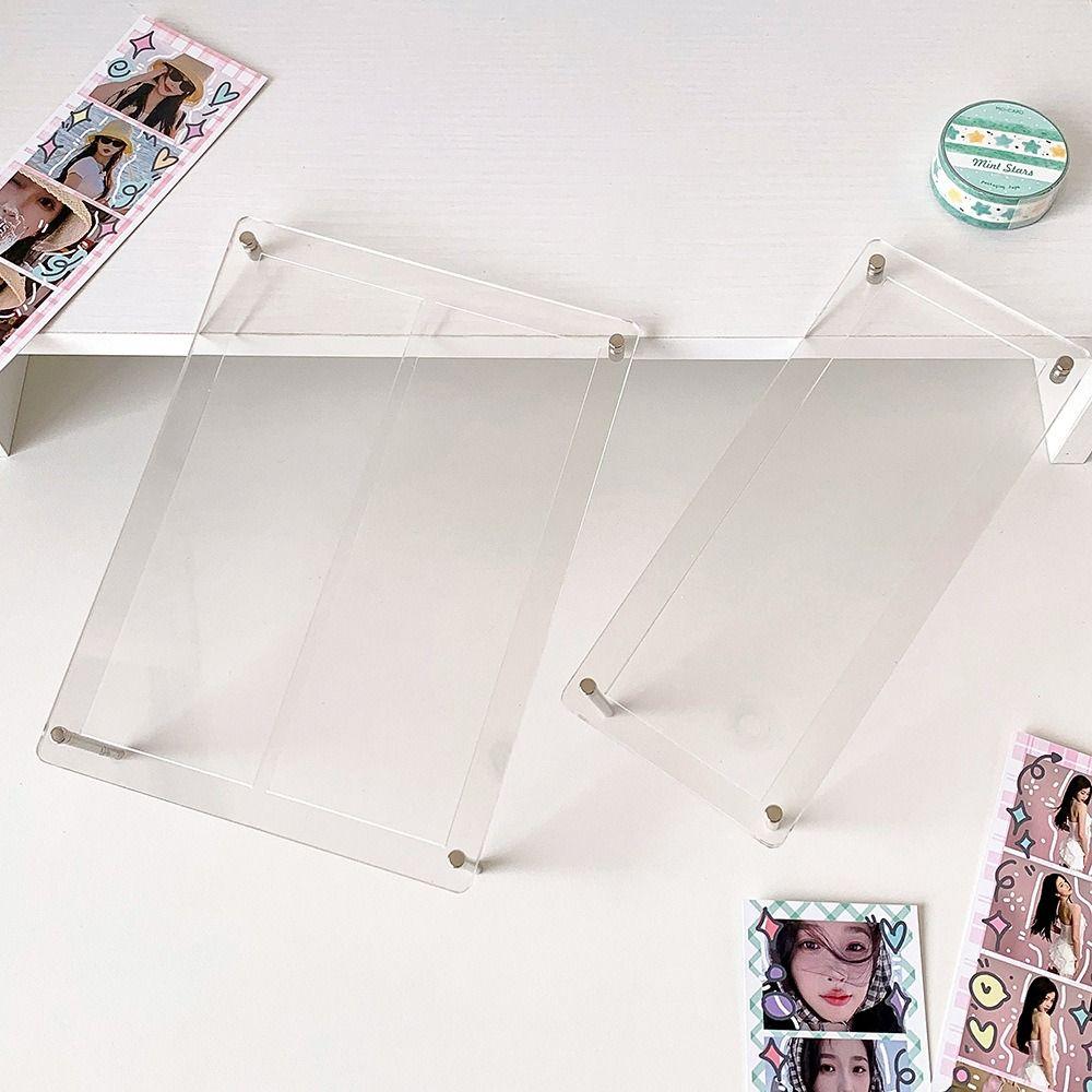 Acrylic Photocard Stand Clear Photo Protector Holder High Quality Picture Frame  Life Four Cut