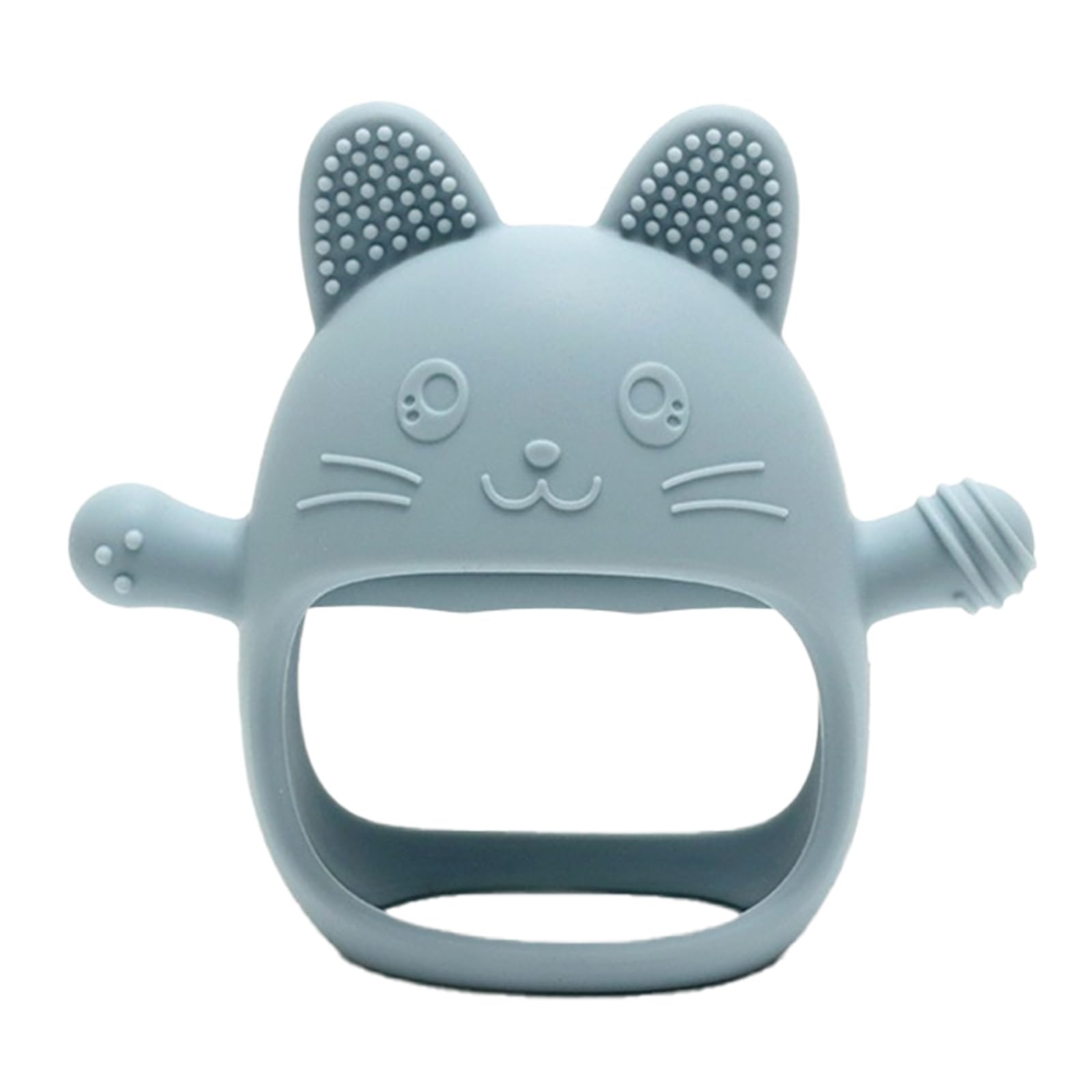 

Edutē Детские прорезыватели-перчатки, силиконовые (Новорожденный, 0, 3, 4, 5, 6 месяцев), Подарок на бэби-шауэр, Маленький подарок (синий)