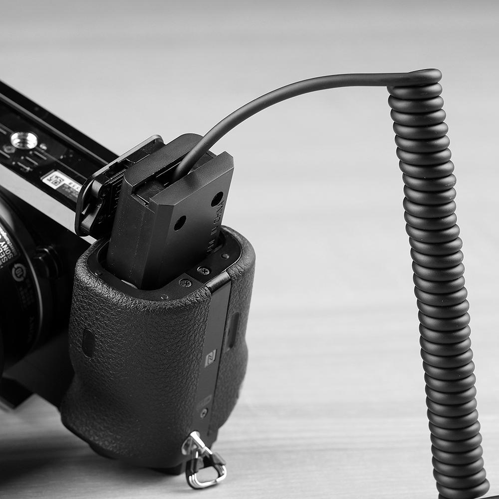 Andoer NP-FW50 Dummy Battery Pack Coupler Adapter with DC Male Connector for Sony A7 A7II A7R A7S A7RII A7SII A6000 A5000 ILDC Camera
