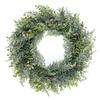 Mock Eucalyptus Pine Wreath Decorations for Christmas Holiday Doors Hang Large Garland Door Ornaments for Parties