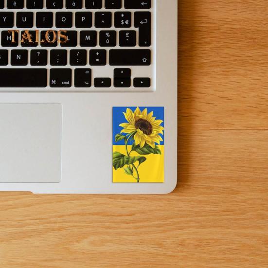 

10/50/100Pcs Соняшник Наклейка Україна Соняшник Наклейки для скла автомобіля Скло ноутбука Декор пляшки води 10pcs