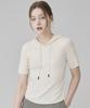 HYEYEONG KIM Wool Hooded Knitted Short Sleeve Top - Ivory