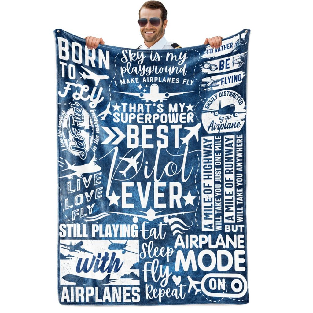 Herren Piloten Geschenk Decke Luftfahrt Kreative Decke Super Weich Bequem Flanell Decke