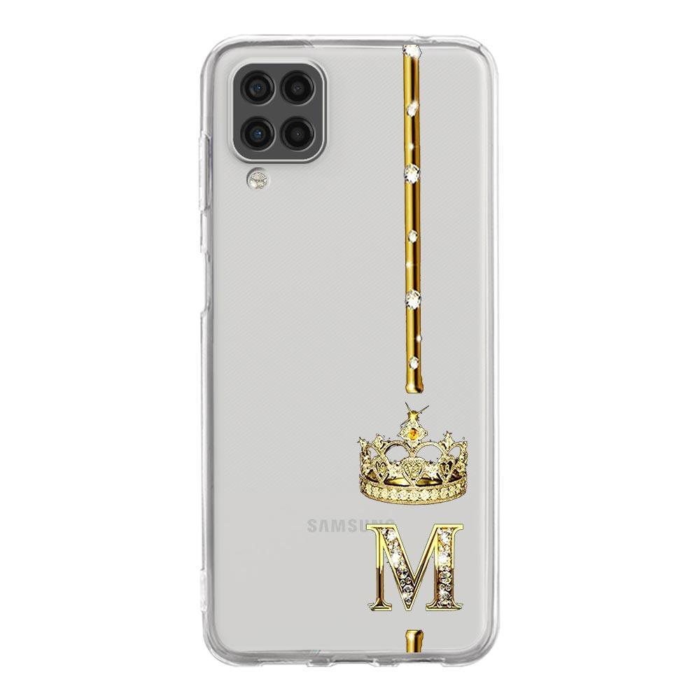 

Чехол для телефона Samsung A13 A33 A35 A55 A73 A53 A23 A51 A71 A21S A12 A31 A41 A05s A03S A15 A25 5G Алмазная Корона Буква Буквы Samsung A35 5G