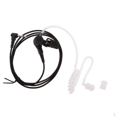 3.5mm Listen Receive Only Acoustic Tube Earpiece Headset for Radio Speaker Mic Microphone