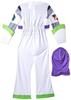 Clearstone Disney Toy Story 4 Halloween Buzz Lightyear Cosplay Costume for Kids, Size 110-125cm, Green and White, 90192L