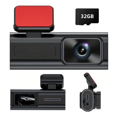 DWCQRTM Dash Camera, Front and Rear Camera, 1440P, Small Dash Camera, 1.47-inch LCD Screen,