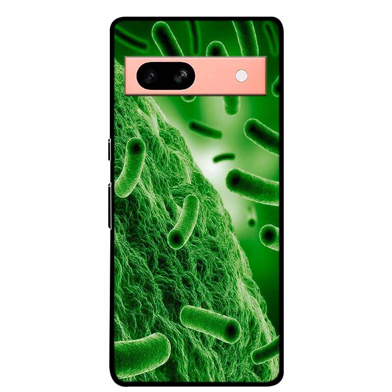 Per Google Pixel 7a 5G Custodia 6.1" Cover Fiori Bordo Nero Silicone TPU Morbida Cover Posteriore Per Google Pixel7a 2023 Custodia Telefono Fundas