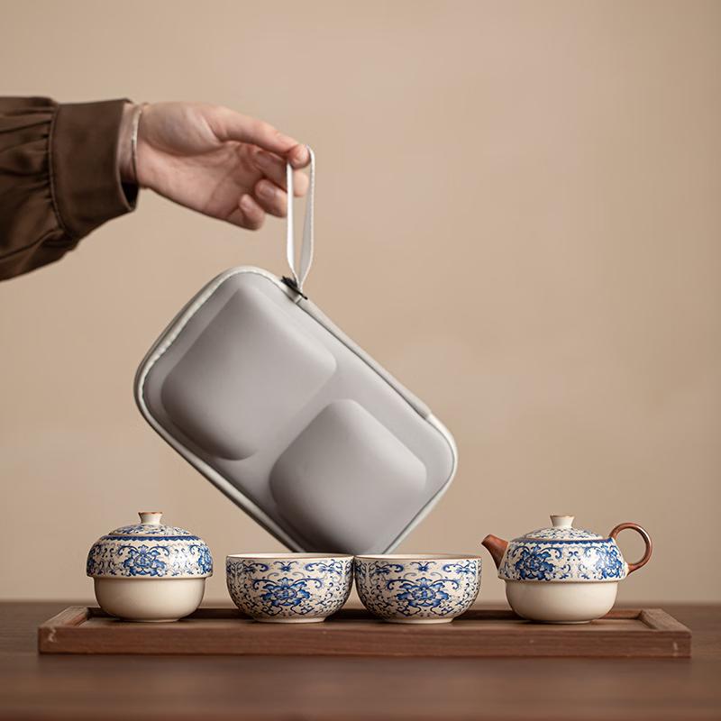 Portable Ru Kiln Travel Tea Set