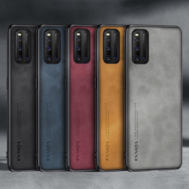 Pentru Husă Vivo iQOO 3 5G Husă de Telefon din Piele PU de Lux Pentru Vivo iQOO 3 iQOO3 Capac Spate Silicon Mat Rezistent la Șocuri Protecție Completă