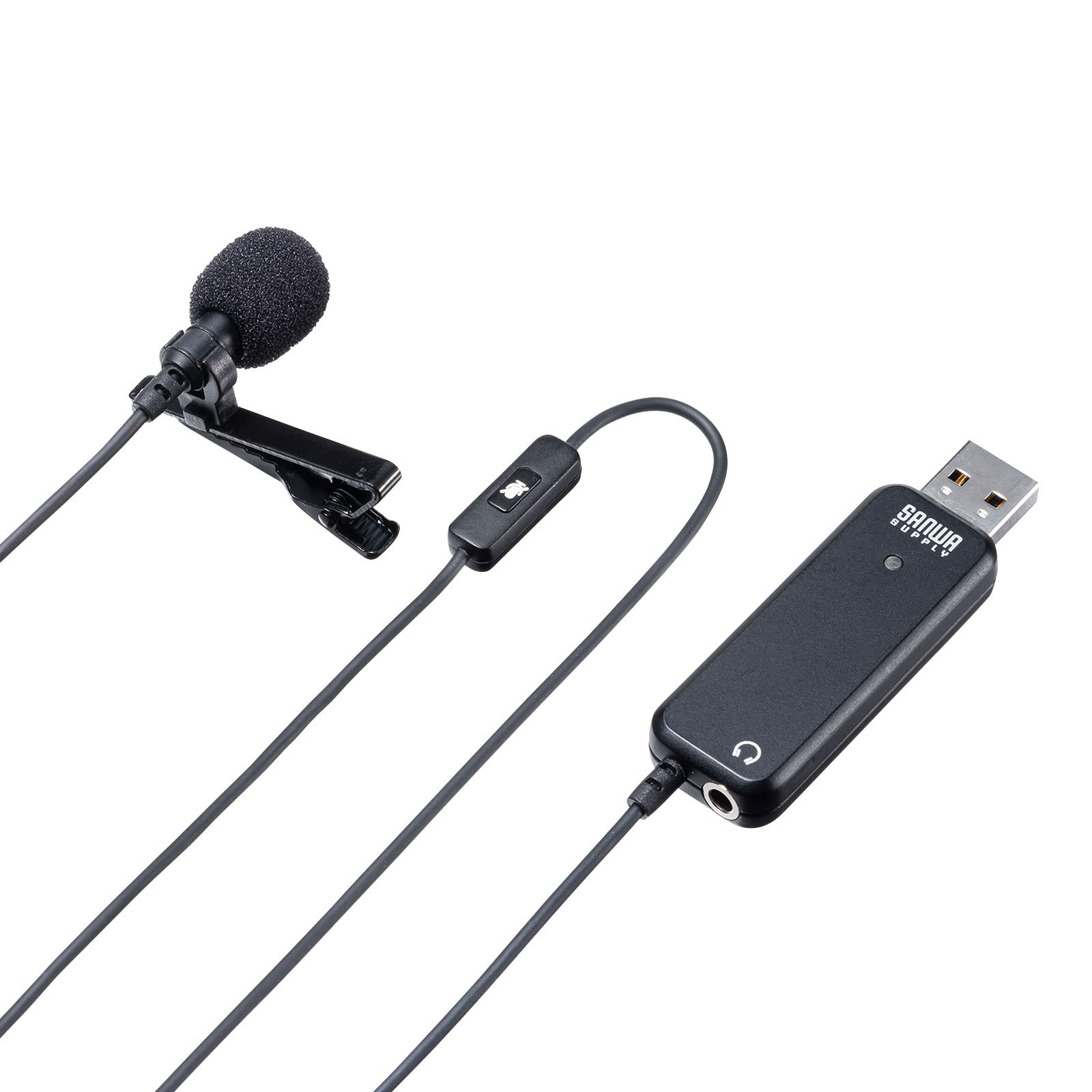 

Sanwa Supply High Performance USB Pin Microphone MM-MCU12BK