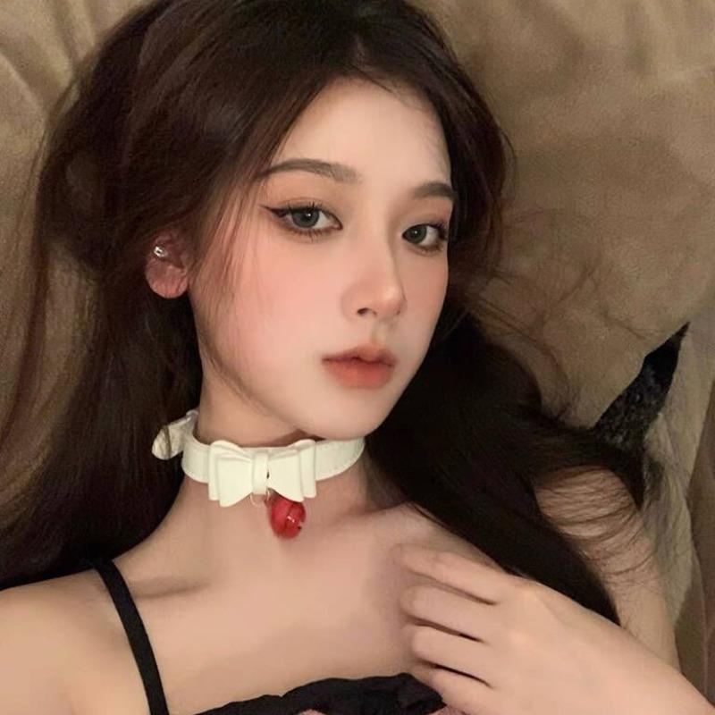 Bows Bell Necklace, Cute and Sexy Neckband, Collar Accessory Chain, Neck Ring