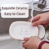 Eco Friendly Ceramic Soap Holder Nordic Style Soap Box  Bathroom Accessories