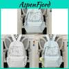 Nylon Mädchen Rucksack mit Sternenprint und Mondanhänger für Freizeit und Reisen