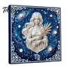 Rhinestone Art Set DIY Faux Pearl Painting Kit, 12 Constellation for Handmade Fake Adults Beginners, Wooden Frame Wall Decoration Crafts