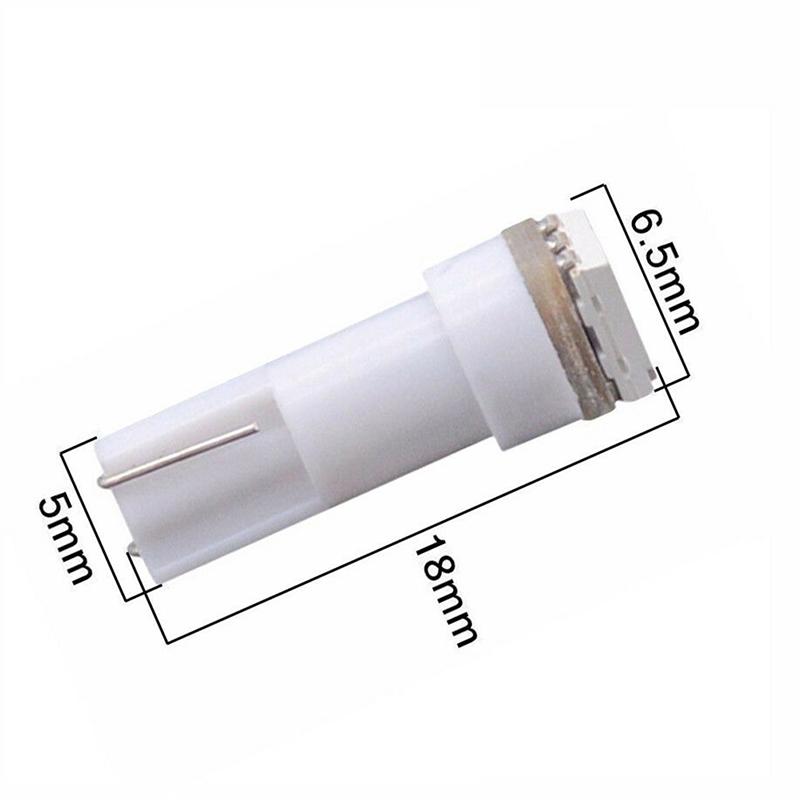 10pcs LED T5 5050 Instrument Light Bulbs 24V DC LED Car Auto Dashboards Gauge Lamp