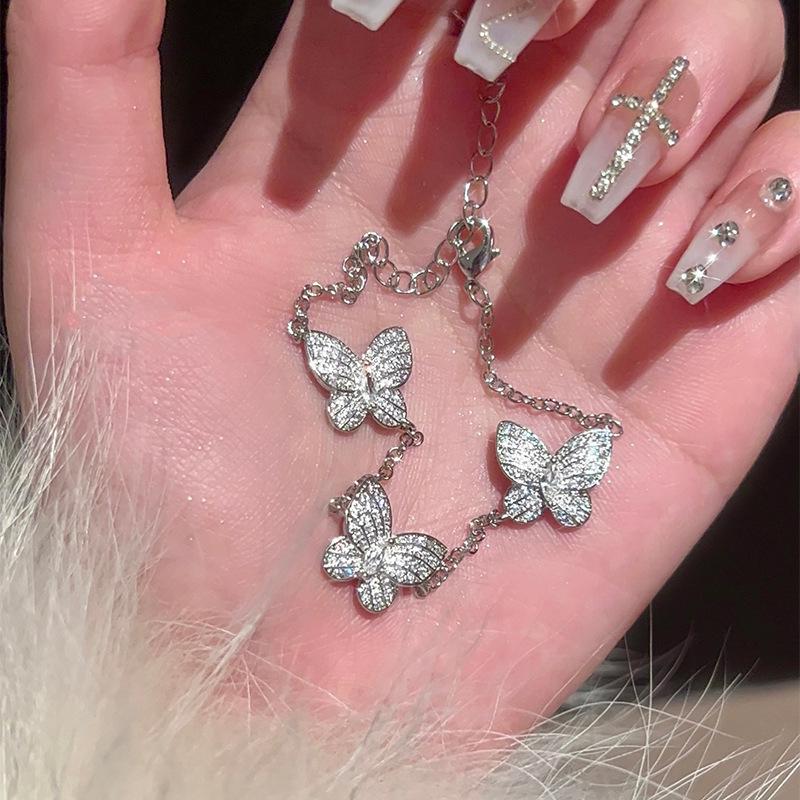 Farbenfrohes Zirkon Verstellbares Quadratisches Armband - Hochwertiger Modischer Damenschmuck mit Nischendesign