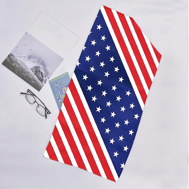 Amerikanische Flagge Mode Strandtuch: Ideal für Sommerabenteuer Weich, saugfähig und schnell trocknend geeignet zum Schwimmen und Baden