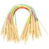 18pcs Wood Circular Knitting Needle Set Colorful Plastic Tube Knitting Tool Set Home Craft