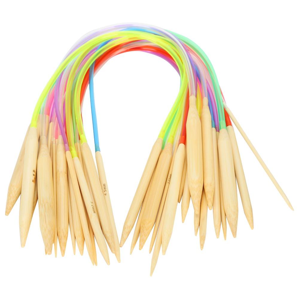 18pcs Colorful Plastic Tube Double Point Knitting Needles Knitting Tool Set  Knitting Projects