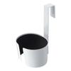 Hair Dryer Holder, White, Approx. W10 X D12 X H15cm (7581), Botes Hair Dryer Storage, Keeps Cords Tidy