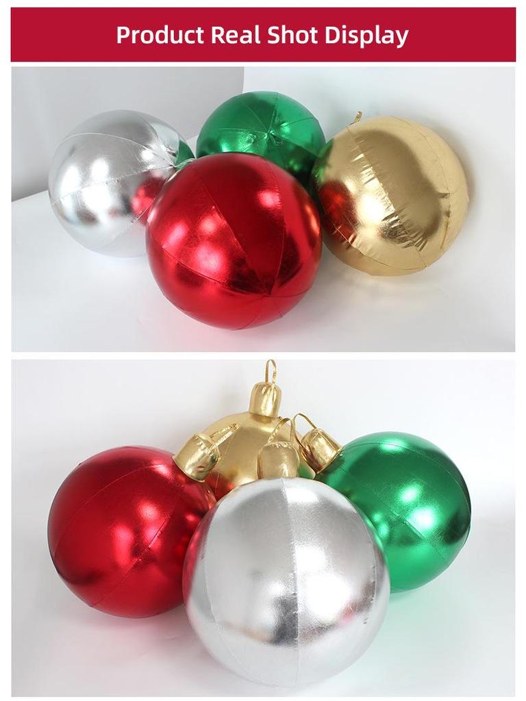 Christmas Inflatable Outdoor Ball Decoration for Festive Atmosphere